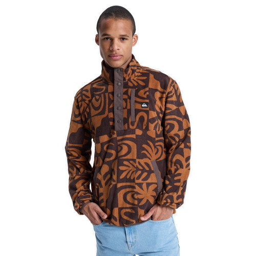 Quiksilver Ανδρική μακρυμάνικη μπλούζα No Destination Hs - Half Opening With Snaps Micro Fleece